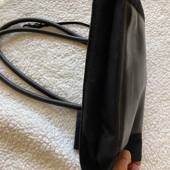 Tumi Purse Tote Leather/Nylon Vintage Zip - Picture 4 of 9